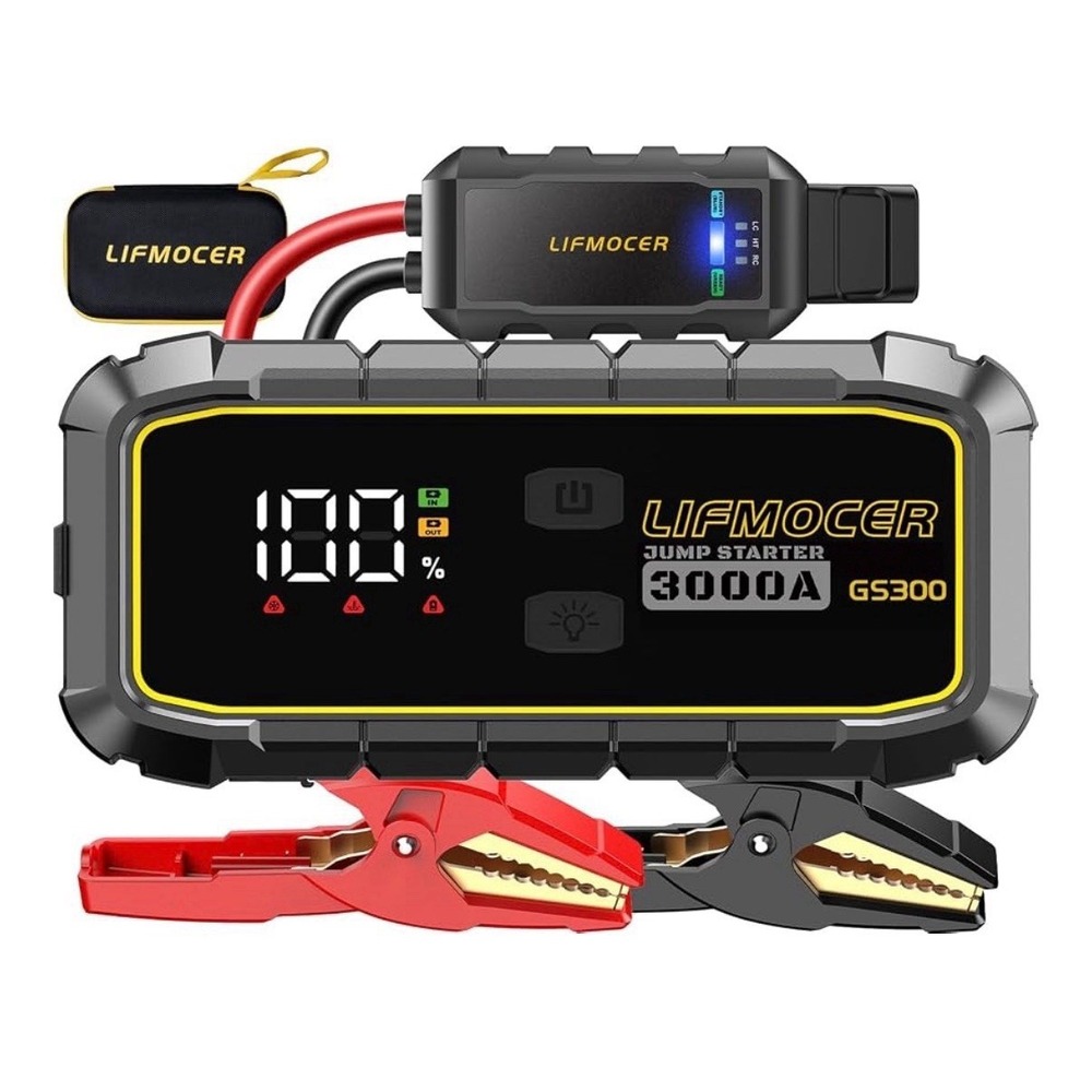 GS300 Car Jump Starter,3000A Portable Battery Jumper Starter for Up to 10.0L Gas